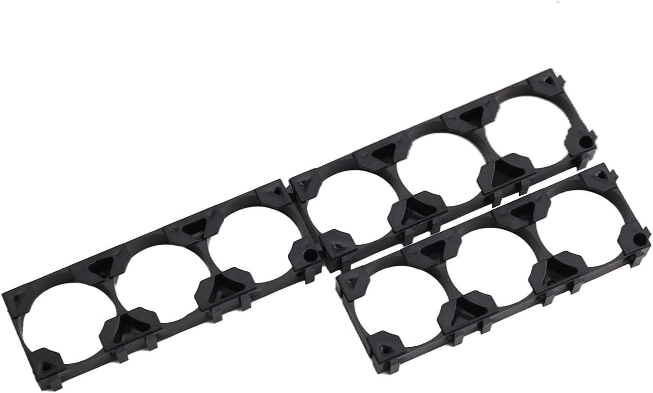 Auniwaig 50PCS Cell Spacer 26650 Battery Plastic Holder Bracket,Triple Battery Holder Bracket Battery Pack Bracket for DIY Fixed Battery