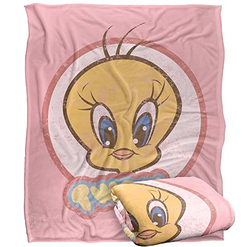 LOONEY TUNES Blanket, 152 x 127 cm, Tweety Face Silky Touch Super Soft Throw — oferta en Amazon