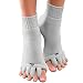Original Foot Alignment Unisex Toe Spacer Socks 1 Pair Gray Relieves Pain