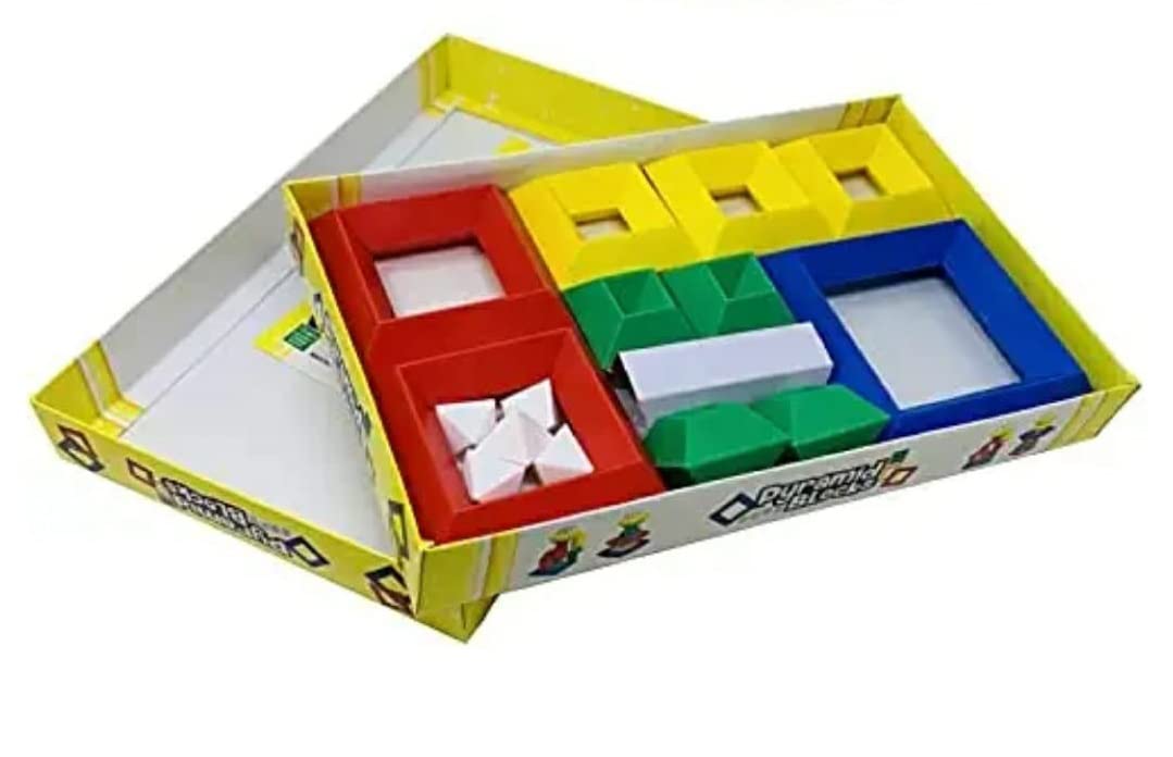 HIBRO Games Pyramid Blocks for Kids | Develop Kids Imagination and Cognitive Skills.