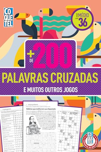 Livro Coquetel Mais de 200 Palavras Cruzadas Ed 36