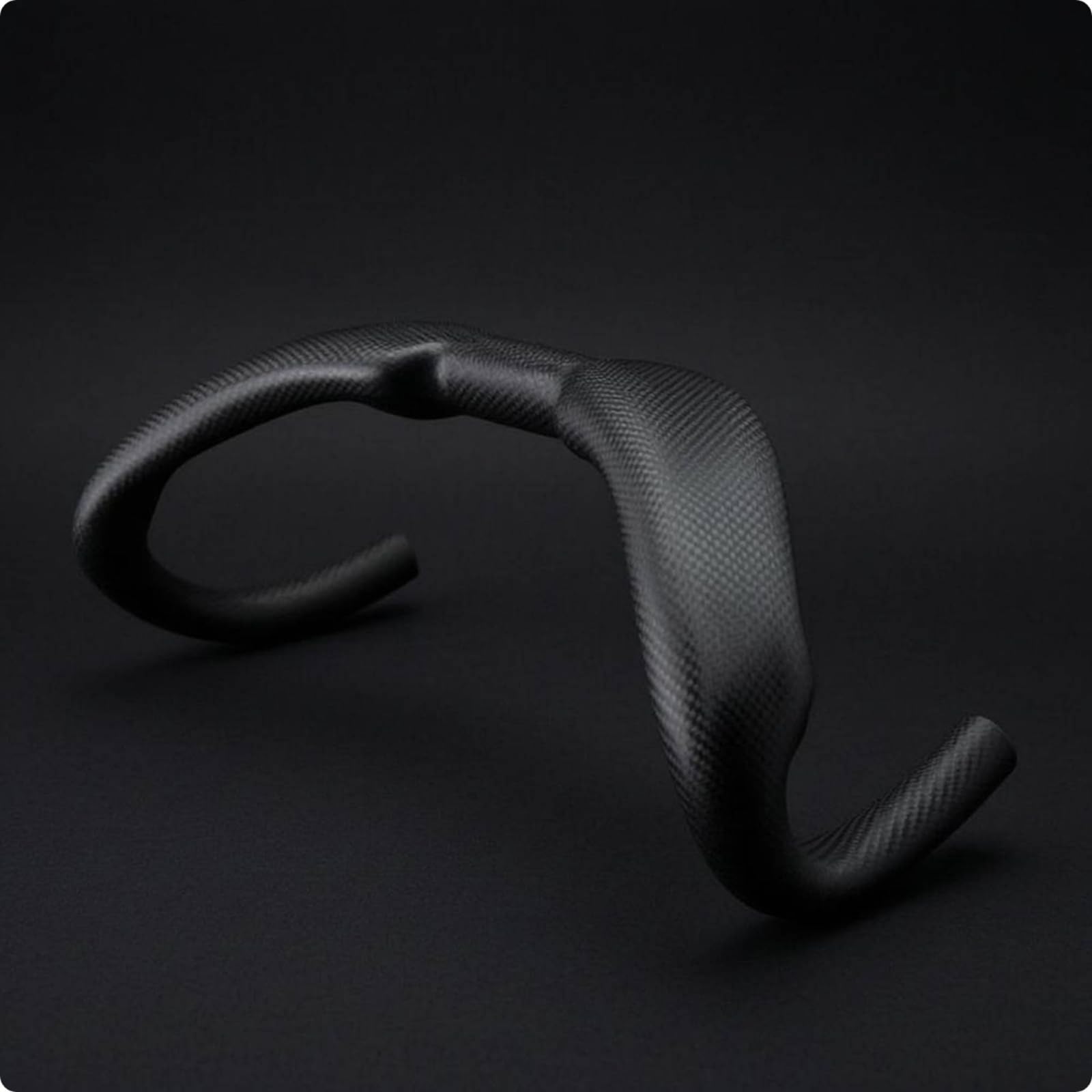 Manubrio Drop in Fibra di Carbonio Ergonomico Manubrio a Curva in Carbonio Alta Resistenza Drop Bar per Competizione, Pista, 350mm, 3K Opaco