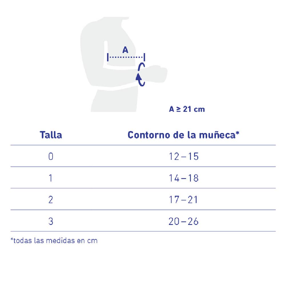 Órtesis de muñeca, ManuLoc Rhizo long Plus,titán,derecho, talla 3