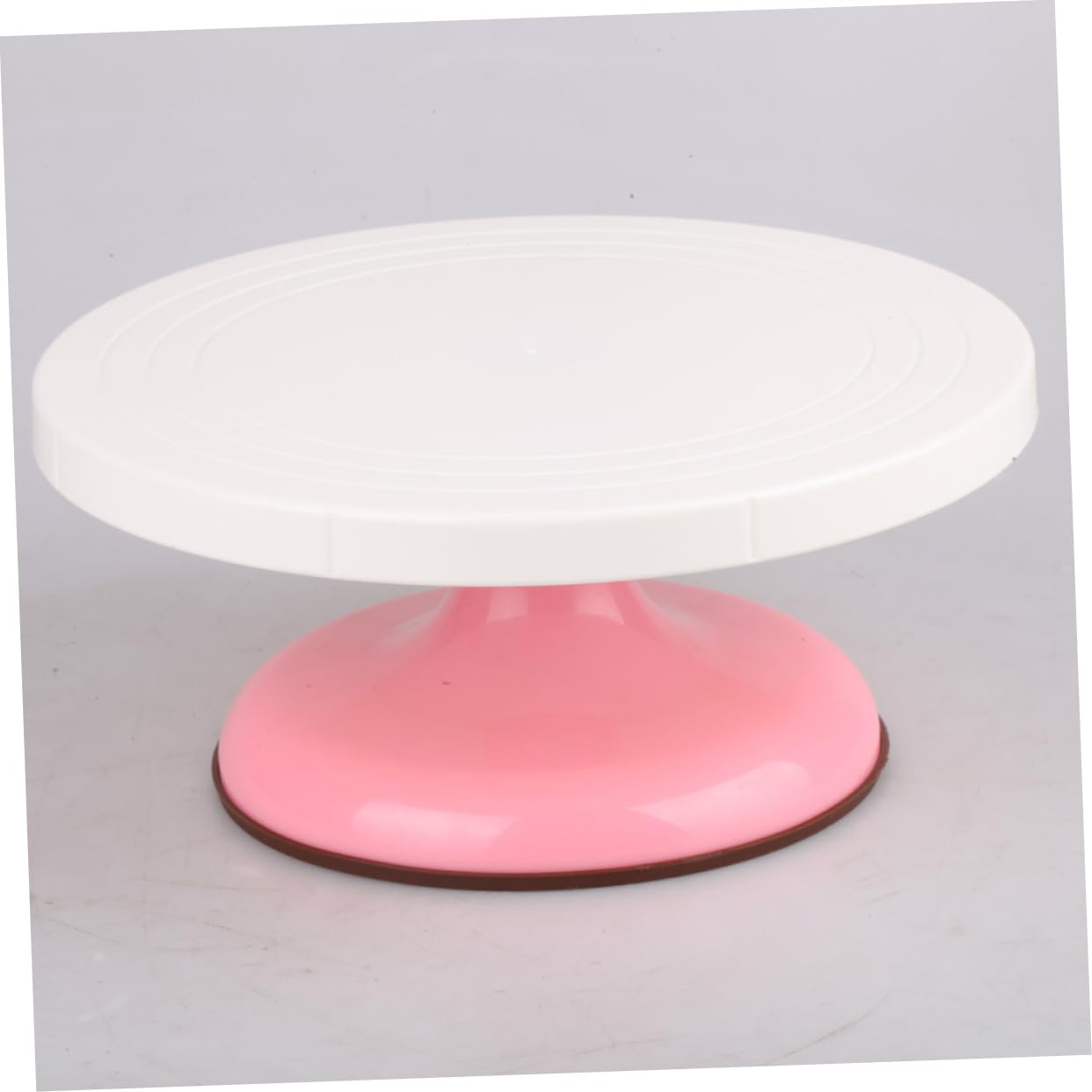 POPETPOP Plato Giratorio y Movimiento Suave Redondo para Tartas de Plástico Diseño Giratorio 360° Adecuado para Decoración de Pasteles en Casa y Repostería