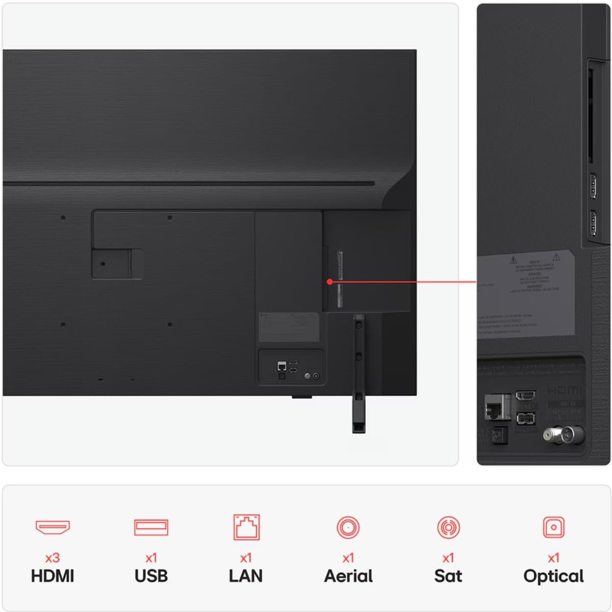 LG TV QNED 50QNED82A6B 50? 4K Ultra HD Smart TV WiFi IA Dolby Digital Plus