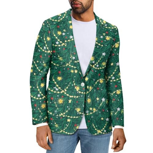 INSTANTARTS Men's Blazer Casual One Button Lightweight Mens Blazers Regular Fit Stretch Blazer Jacket Stylish