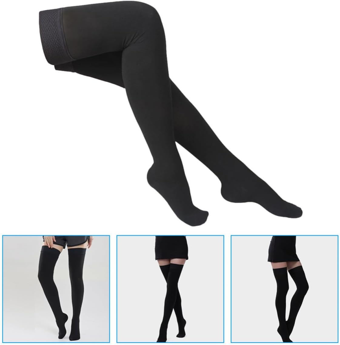 Compression Knee High Stockings with Even Pressure for Sports