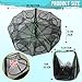 Synceduo Crab Trap Crawfish Minnow Trap, Foldable Fishing Bait Net for Blue Crabs Lobster Shrimp Crawfish with Rope and Crabbing Equipment, 10 Holes