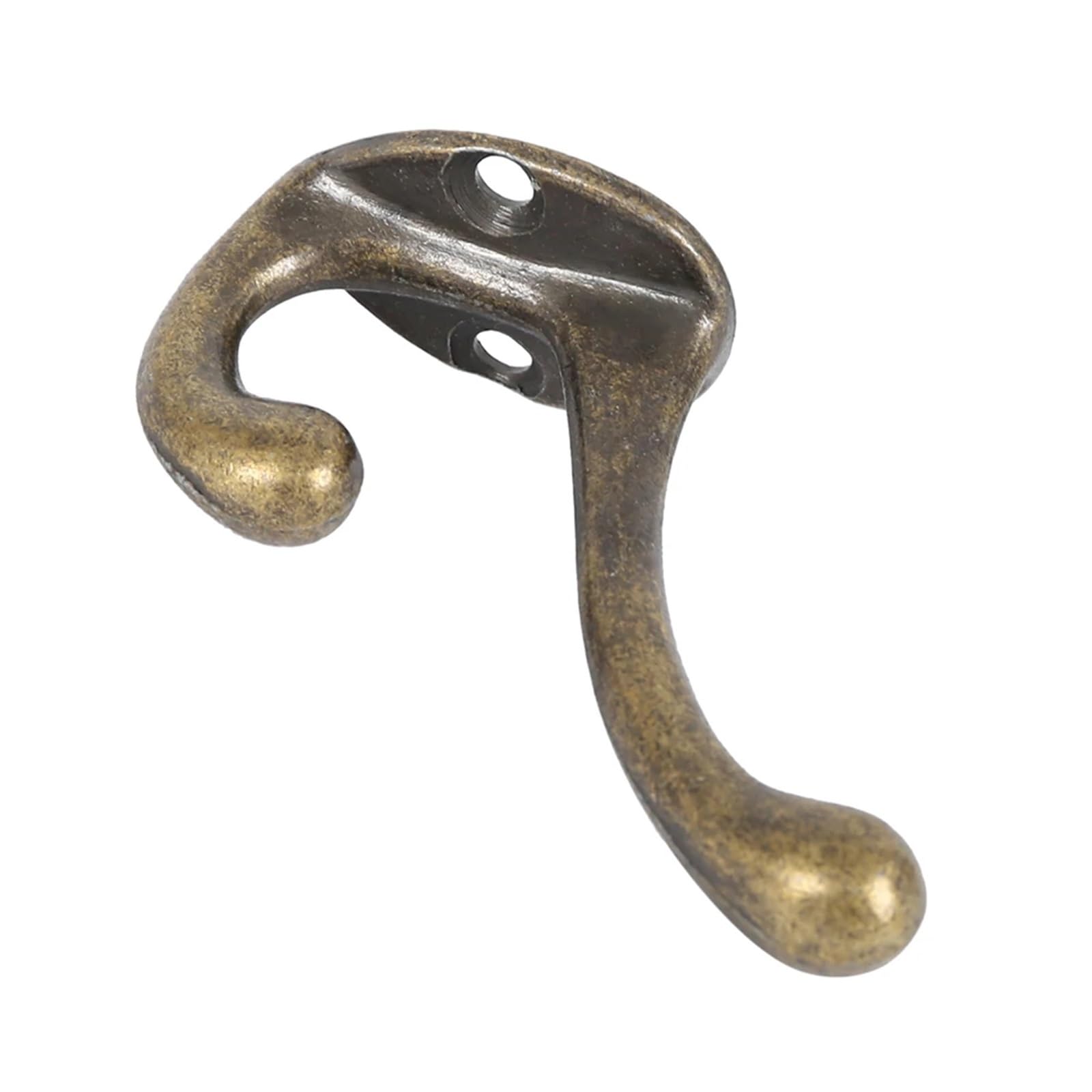 Yusuzh One Color 10Pcs Vintage Dual Coat Hooks Wall Mounted Rack Bronze Clothes Hanger For Door Bathroom Kitchen For Mudroom,Closet