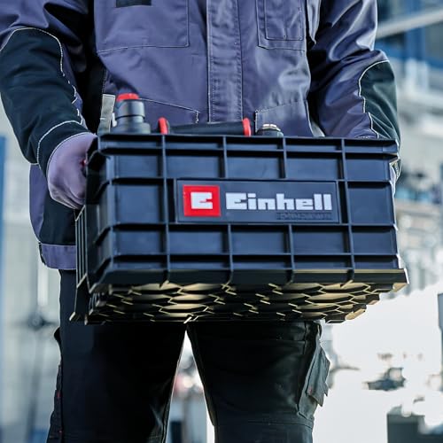 Original Einhell E-Case Toolbox - Max 90 kg, Stackable, Latchable Tool Crate - Can Be Combined with All Einhell E-Case System Products for The Storage and Transport of Tools and Accessories - Image 6