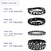 Ulekuke 4 Pcs Punk Rock Leather Studded Bracelets for Men Women 80s Gothic Spike Cuff Bracelet Set Emo Accessories for Rocker Outfits(BKQ-BK)