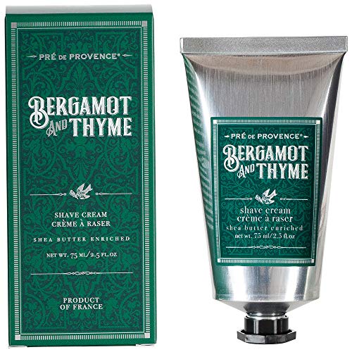 Pre de Provence Bergamot & Thyme Men's Fragrance Collection, Shave Cream, 75 ML