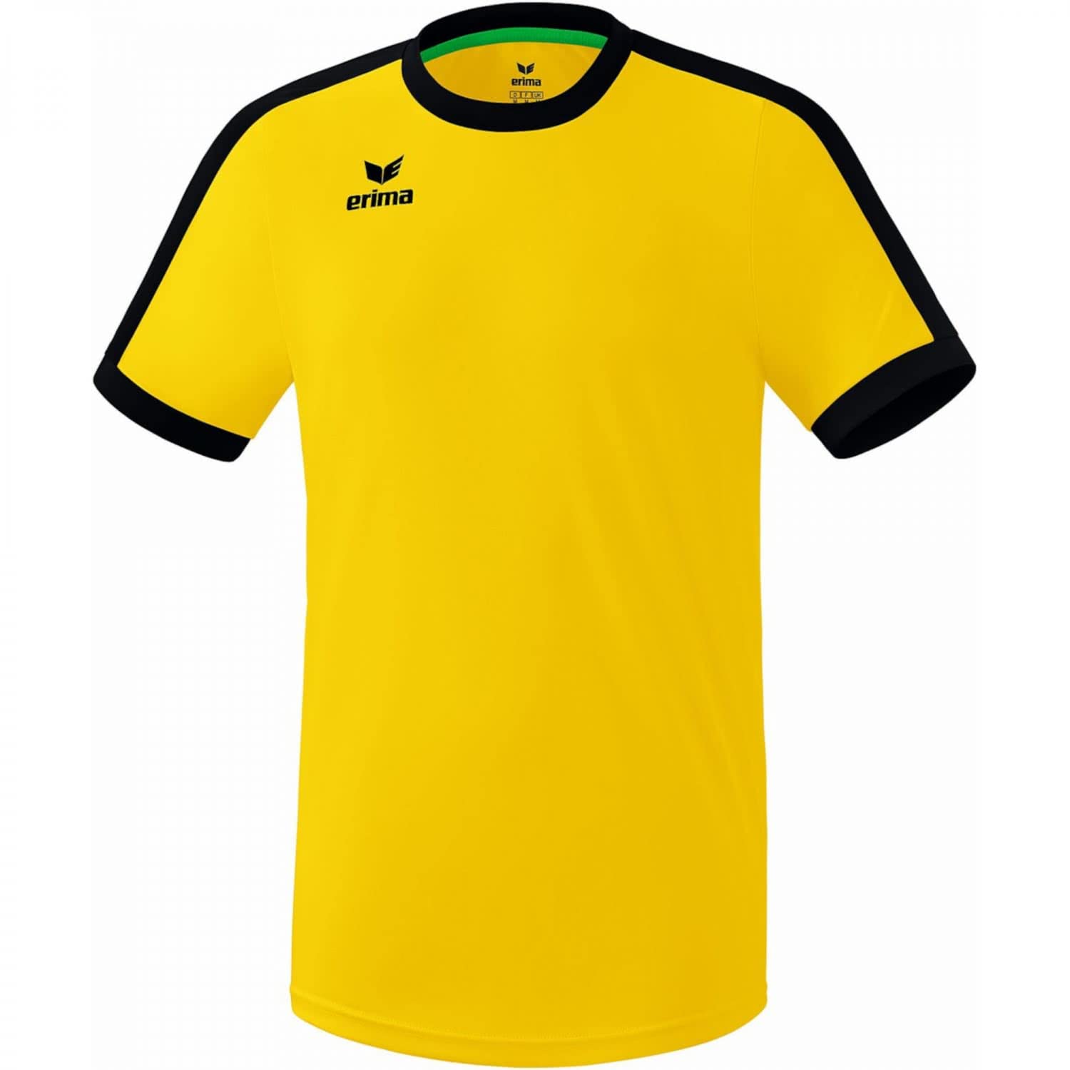 Erima Unisex Children's Retro Star T-Shirt, Unisex_Child, T-Shirt, 3132123, Yellow/Black, 140 (EU)