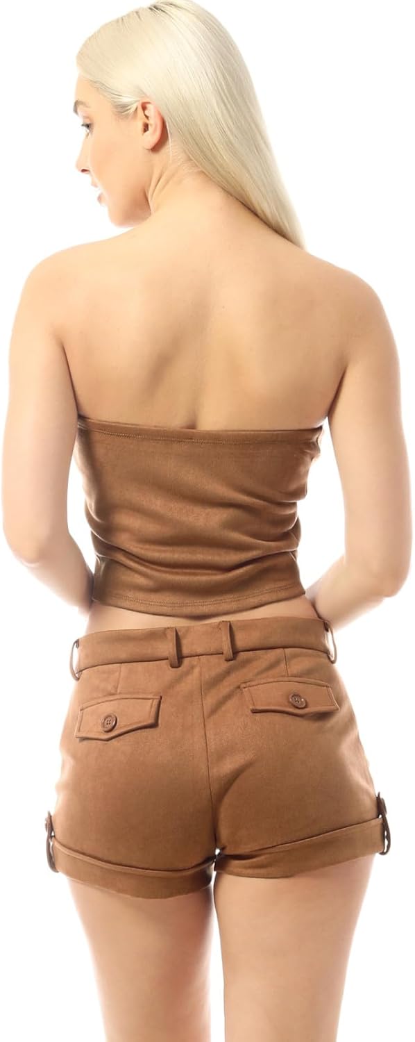 MixMatchy Women's Casual Strapless Print Tube Tops Strapless Sleeveless Bandeau Tops - Image 6