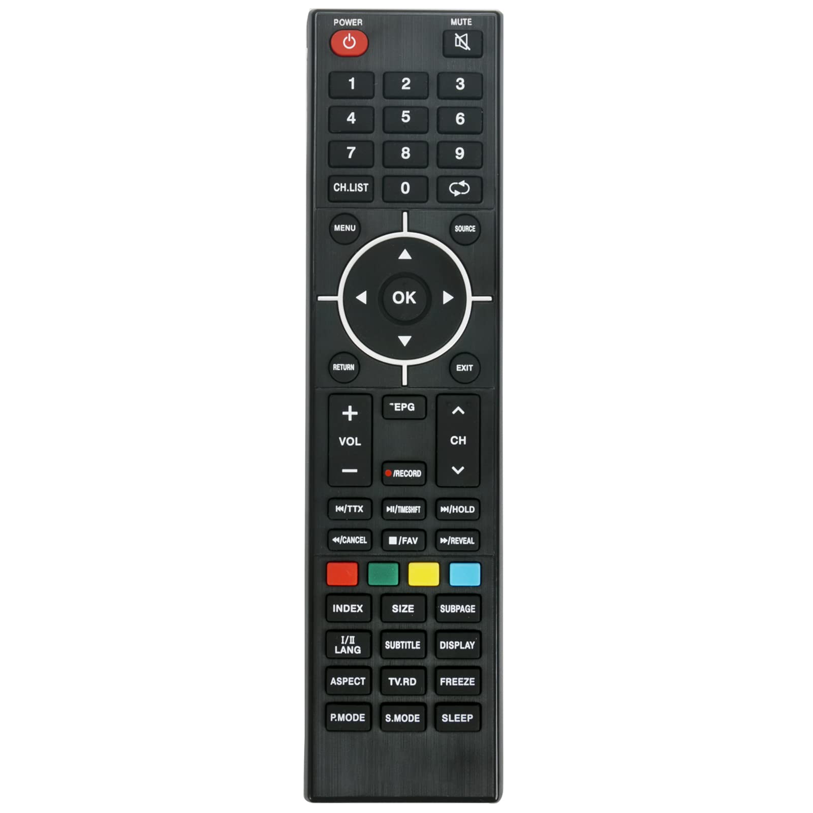 Replacement Remote Control Fit for Seiki LED TV SE43FO01UK SE43FO02UK SE43FO02UK SE48FO01UK, Black - Image 3