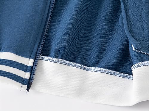 Little Boys Long Sleeve Spring Fall Letter Print Baseball Jacket Zip up Sport Vintage Outwear Coat3