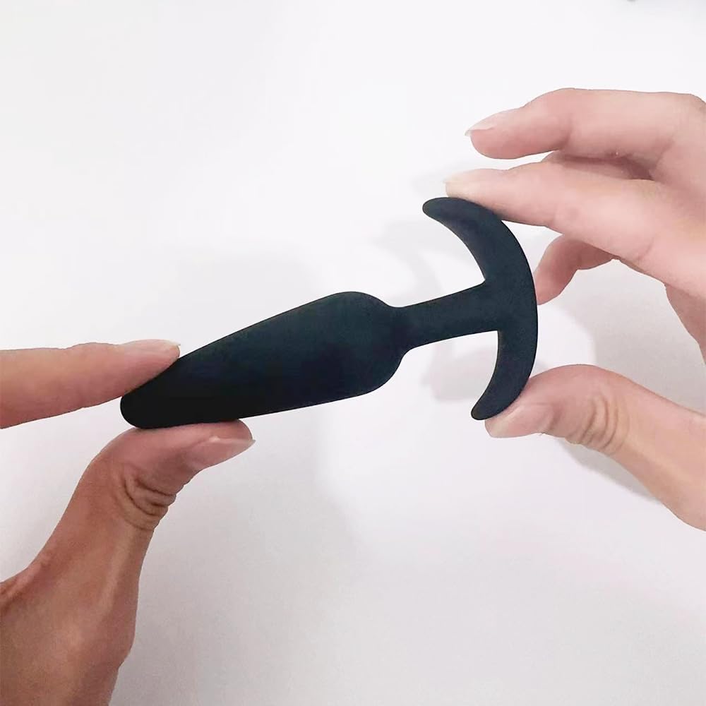 Silicone Anal Plug 3 Sizes Butt Plugs Training Set for Beginners Advanced Users with Flared Base Prostate Sex Toys