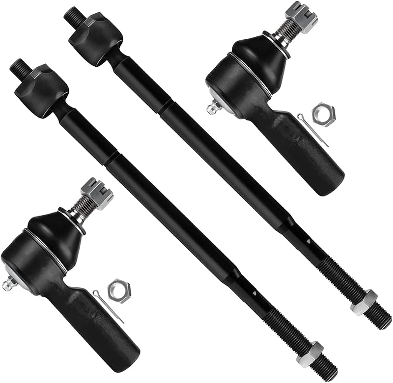 4pcs Front Suspension Kit Inner Outer Tie Rod End Fit 1992-2001 For Toyota Camry 1998-2003 For Sienna 1995-2004 Avalon 1999-2002 Solara