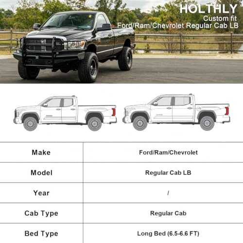 Image of 10 Layers Truck Cover Waterproof All Weather Custom Fit for Ford /Ram /Chevrolet Regular Cab Long Bed, Outdoor Full Exterior Pickup Car Cover for Automobiles Sun Rain Snow Ice Protection. Sliver