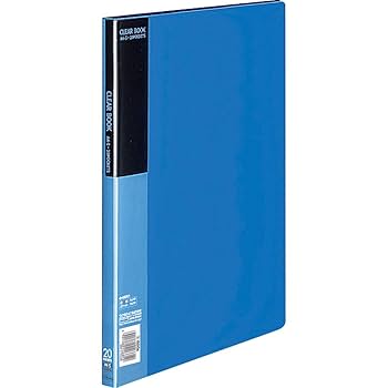 ライオン事務器　クリヤーブック　Ｂ４用　２０ポケット　２０冊　青 ライオン事務器 クリヤーブック B4用 20ポケット
