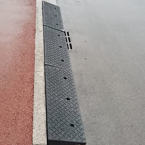 Rampa mobilności, rampa progowa, rampy z czarnej gumy, łatwe rampy krawężnikowe mobilność rampy do skuterów rampy antypoślizgowe rampy do drzwi motocyklowych, rampy do drzwi samochodowych (kolor: