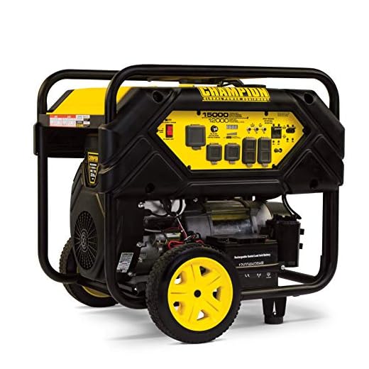 Champion Power Equipment 100111 15,000/12,000-Watt Portable Generator with Electric Start and Lift Hook