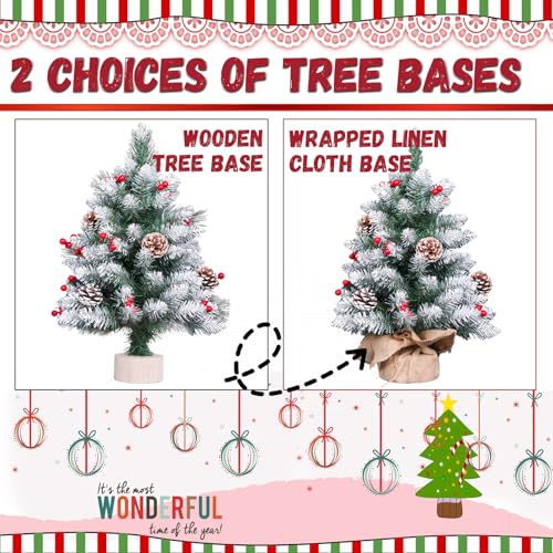 Minichristmastree2ftwithlightswhitetabletopchristmastreewithflockingsnowfrosttipsberrieswoodbasewithburlap55cmsmallxmaspinetreeforholidayhomedecoration  Urban Country Home Decor Mini christmas tree 2ft with lightswhite tabletop christmas tree with flocking snow frost tips berries wood base with burlap 55cm small xmas pine tree for holiday home decoration  urban country home decor