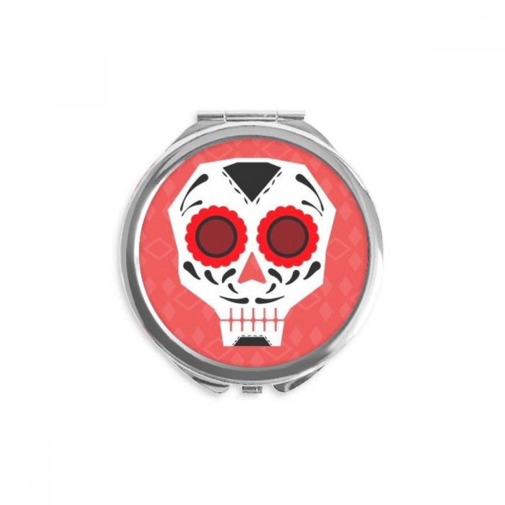 Espejo de bolsillo de calavera para retocar tu maquillaje de viaje 5