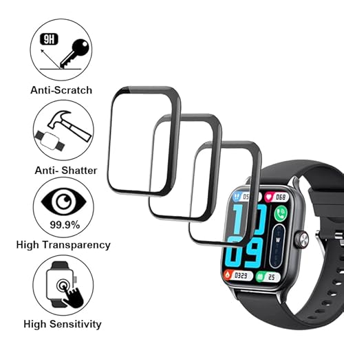 Smaate 3D Screen Protector Compatible With Cs08 1.85” Andfz Leshido Smartwatch #TOP2
