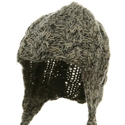 Broner Wool Blend Youth Cable Helmet Hat - Khaki #TOP1