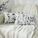 Labilin Set of 2 Watercolor Lumbar Pillow Covers 12x20 inch Ink Art Style Flower Branches Decorative Throw Pillow Covers Vintage Soft Rectangle Cushion Cases for Home Sofa Living Room Bedroom Outdoor