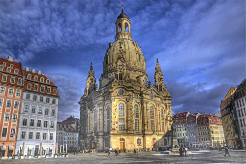 Malen nach Zahlen, DIY Acryl Ölgemälde Kit für Erwachsene Kinder Anfänger, 40,6 x 50,8 cm Zahlen Malerei Kits - Deutschland Dresden Frauenkirche Cover