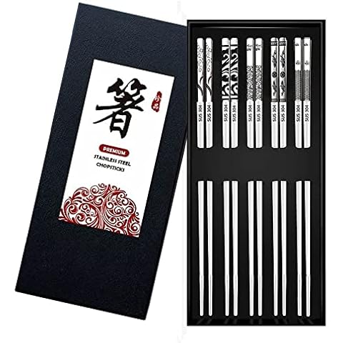 DONGDA Stainless Steel Reusable Chopsticks Set Cover