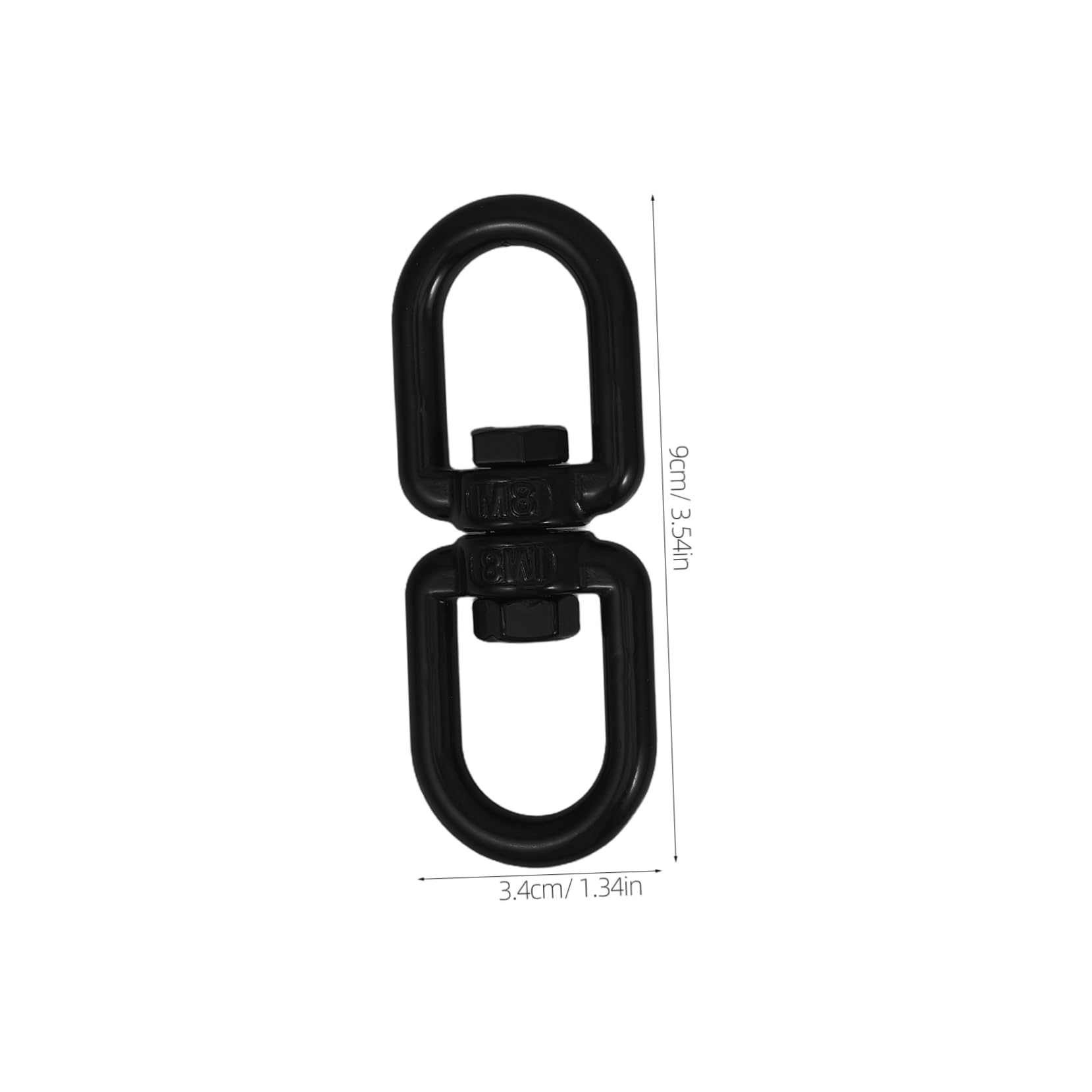 BESPORTBLE Heavy Duty Double Eye Swivel Hook Swivel Ring for Hammock Chair Aerial Durable Rotational Device for Smooth Movement