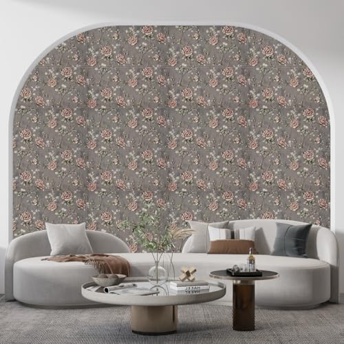 Image of CVD 3D PE Foam Self-Adhesive Wall Stickers | Grey Rose Wallpaper for Home, Hotel, Living Room, Bedroom & Cafe | DIY Decorative Panel (70 x 70 cm, Approx. 5.8 Sq. Feet, 1 Piece)