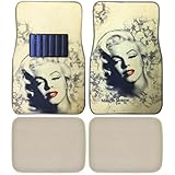 CarsCover Carpet Mats for Marilyn Monroe Print Design Car SUV Truck Floor Mats 4 PCS