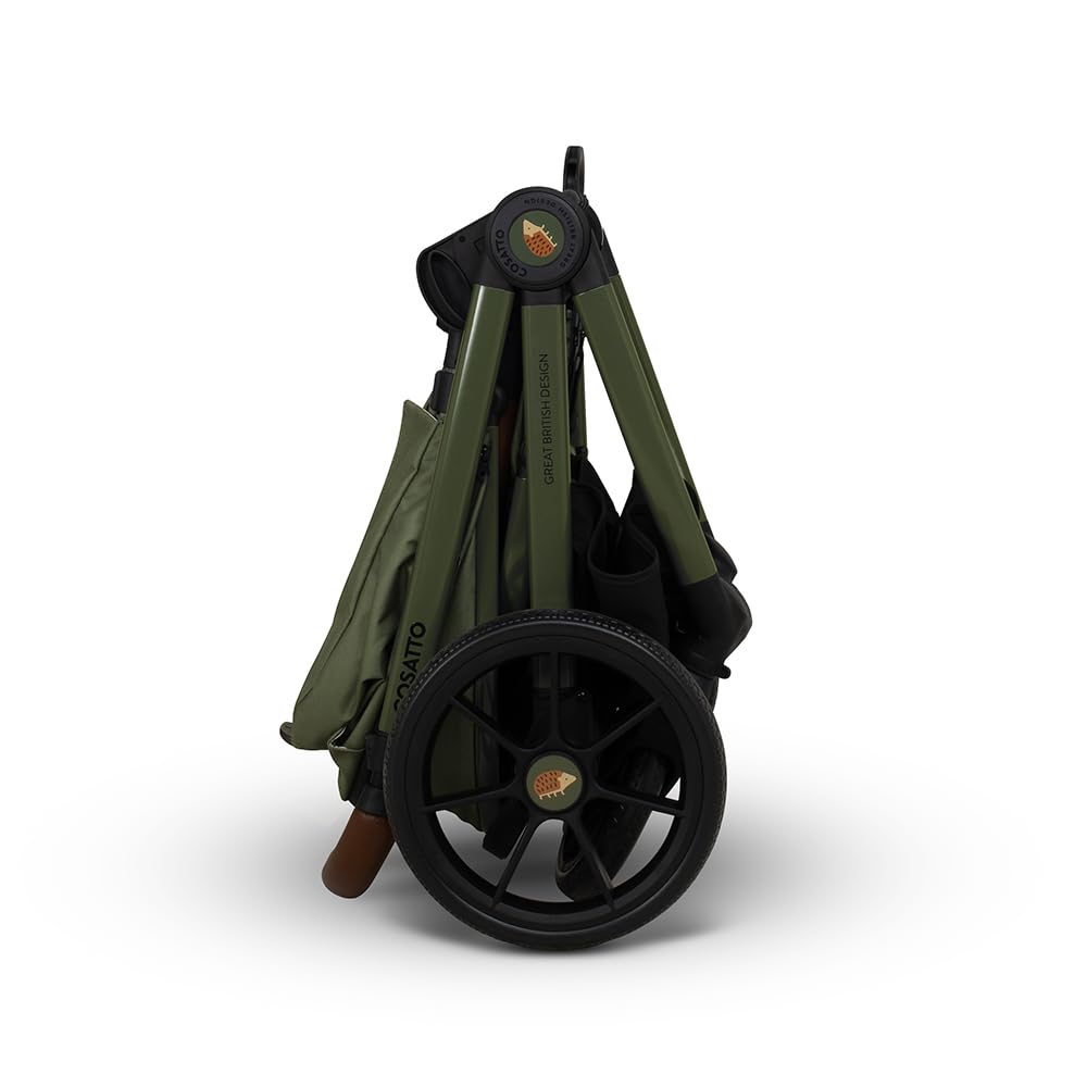 COSATTO Giggle 4 Travel System - Sistema da viaggio 3 in 1, 0-25 kg, ca. 4 anni, pieghevole, carrozzina, carrozzina, navicella, seggiolino auto, seggiolino i-Size gruppo 0+, seggiolino auto e