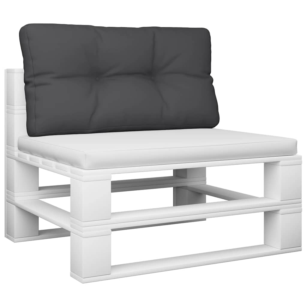 Coussin de Palette Noir 80x40x12 cm en Tissu Polyester, Rembourrage Fibre Creuse, Coussin d Assise pour canapé Chaise Fauteuil Salon Jardin terrasse, Confort et décoration