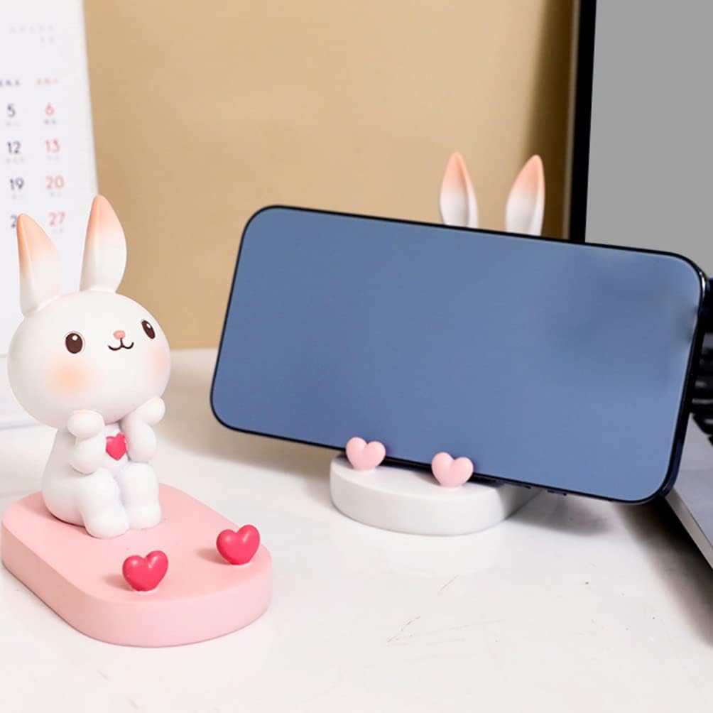 Gatuida Phone Stand, Cute Rabbit Smartphone Stand Phone Holder Cartoon Animal - Image 2