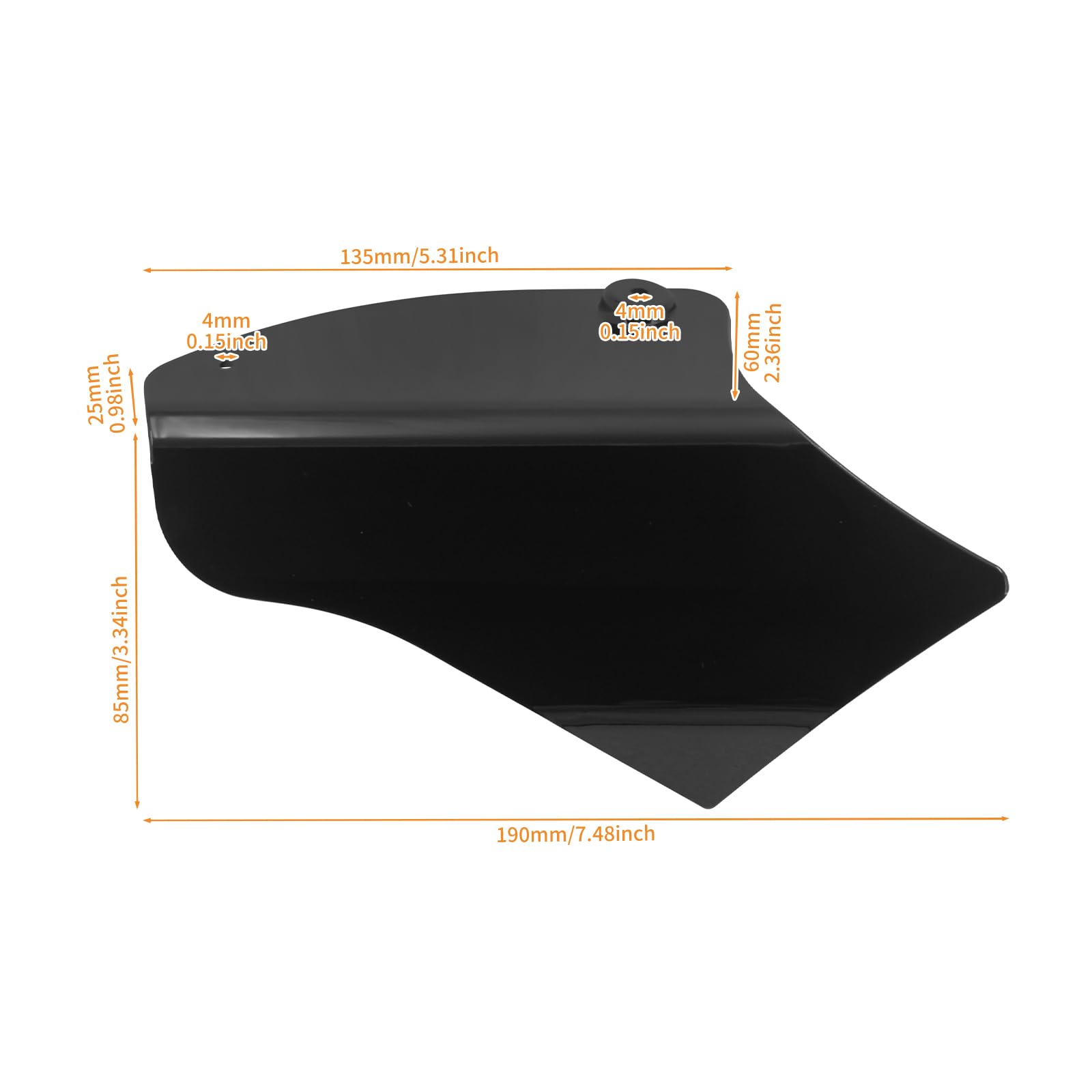 Déflecteur d'air réfléchissant pour moto - Déflecteur de chaleur pour Harley Softail FLS FXS 2000-2017