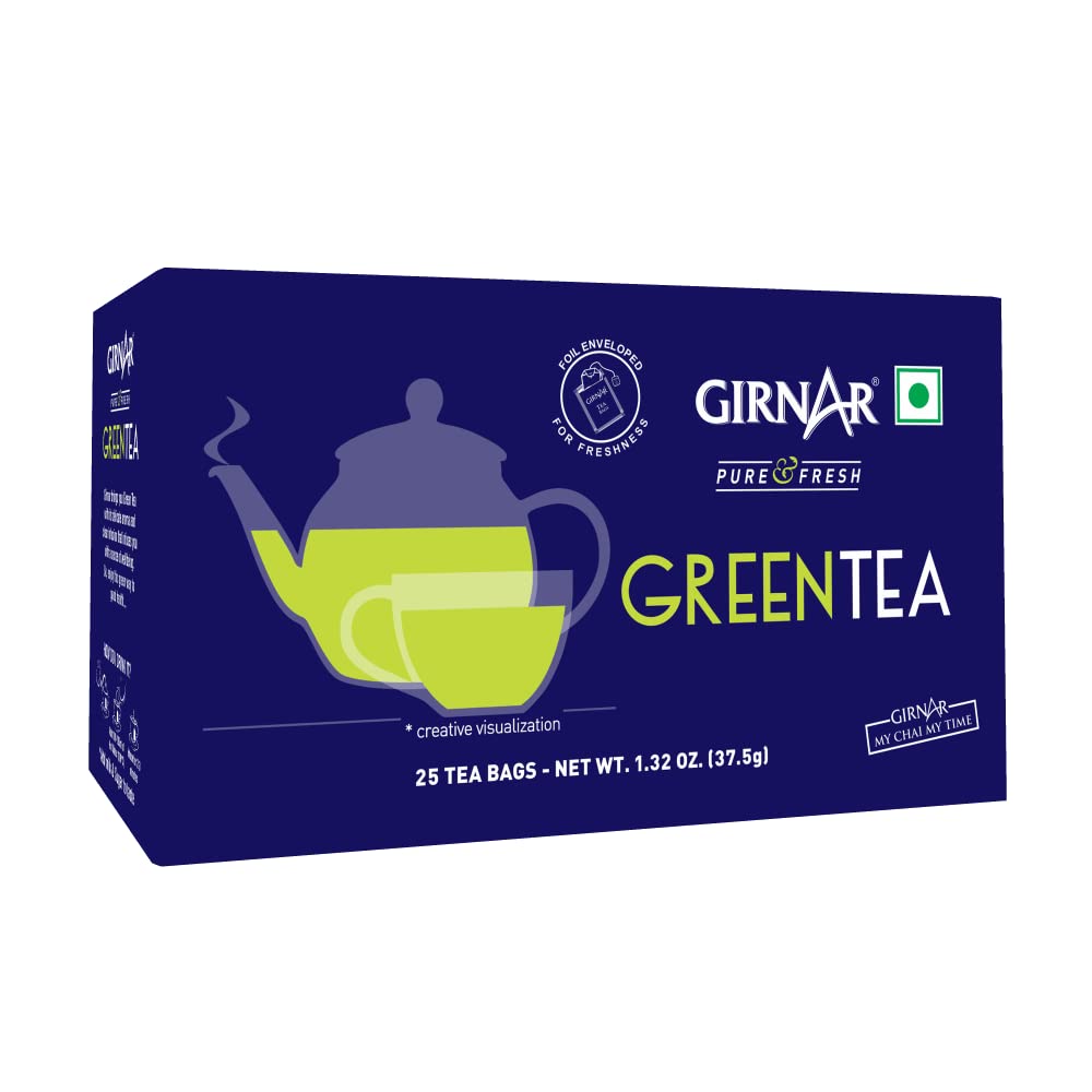 Girnar Green Tea (25 Tea Bags) (B016RLLJIC) Amazon Price History, Amazon Price Tracker