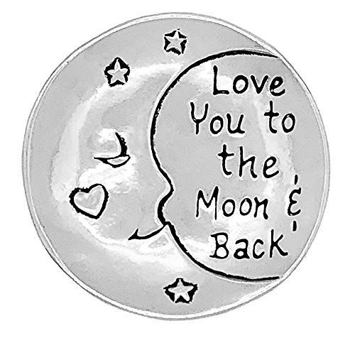 Basic Spirit Love You to The Moon Pewter Trinket Bowl Ring Dish in Gift Box Inspirational Love Decor