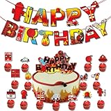 Zoom IMG-2 buon compleanno banner pompiere striscione Zoom IMG-2 buon compleanno banner pompiere striscione