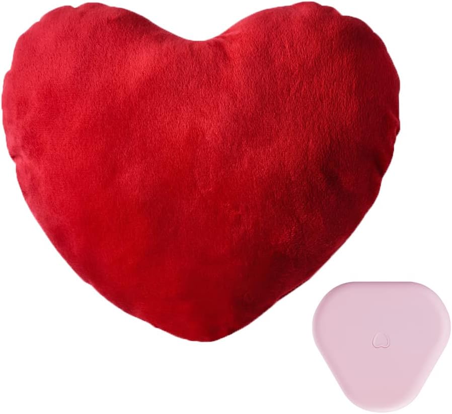 Pet Supplies Moropaky Heartbeat Toy Puppy Toy Heartbeat Pillow Dog