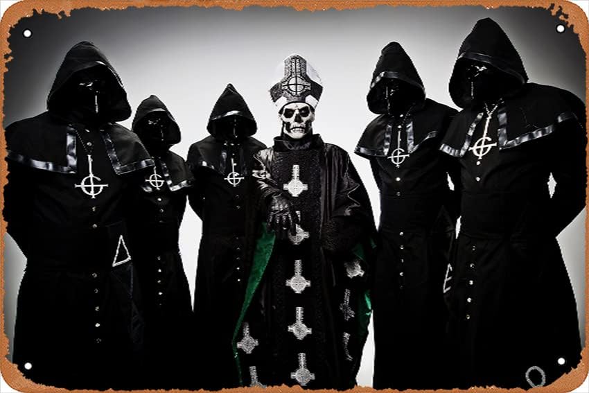 Póster de Ghost Bc, letrero de metal de estaño, regalo divertido vintage, decoración de pared retro para el hogar, calle, puerta, bares, club,