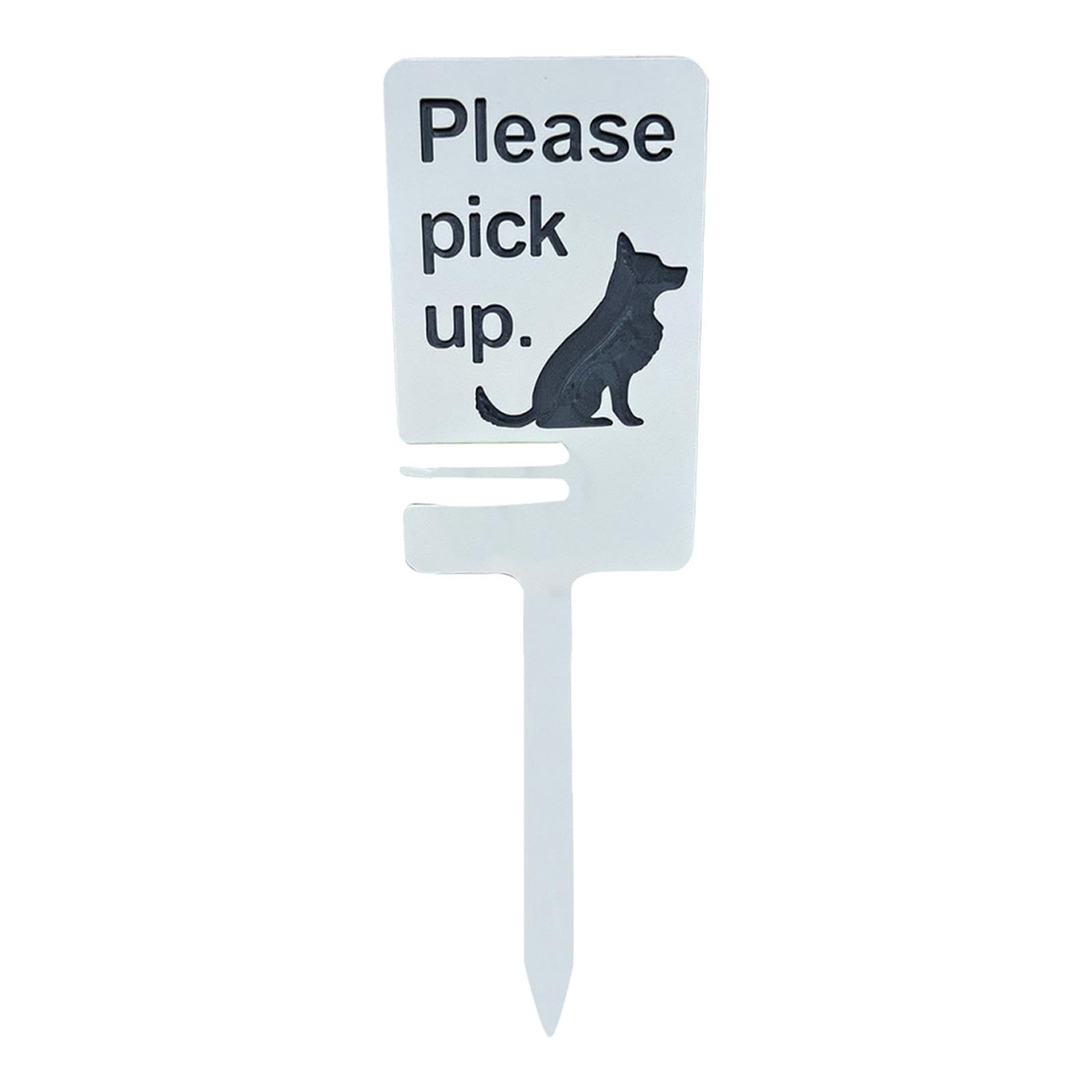 CALANDIS™ Dog Poop Sign Easily to Install Please Pick up Sign for Fence Outdoor Backyard | Signs & Plaques | Dog-picture-28