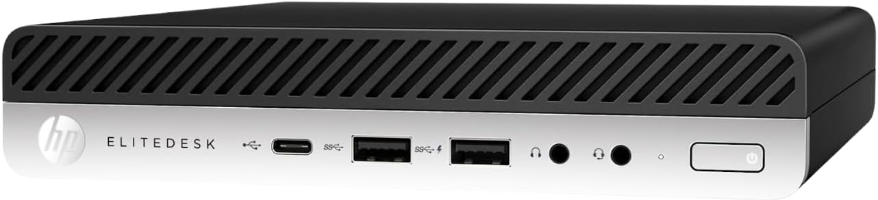 HP EliteDesk 705 G4 Mini Desktop Computer: AMD Quad-Core Ryzen 5 Pro 2400GE up to 3.8GHz, 8GB DDR4 RAM, 256GB SSD, Windows 11 Pro (Renewed)