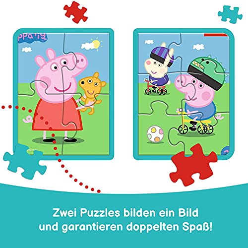 Trefl, Puzzle, Rahmenpuzzle mit Unterlage, 10 Teile, Peppa Pig, für Kinder ab 2 Jahren – Bild 4