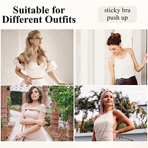 Simyjoy Enjoy The Simplicity 4 Pairs Breast Lift Nipple Covers Strapless Backless Reusable Push Up Silicone Covers Pasties #TOP5