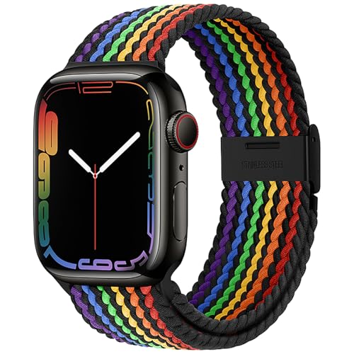 Qimela Compatible with Apple Watch Band 38mm 40mm 41mm 42mm 44mm 45mm 46mm 49mm for Women Men,Sport...